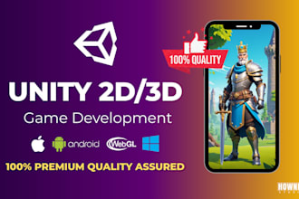 develop unity game for android ios web