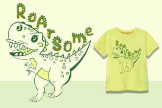 do kids or baby graphic or animation textile print design