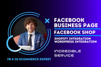 create, setup and design professional facebook business page