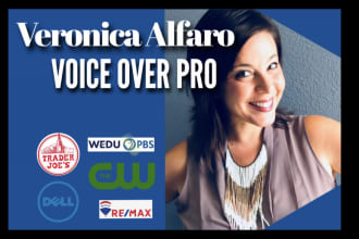 deliver a female american voice over