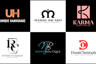 design modern boutique fashion or clothing line logo