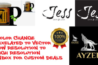 redo jpeg png into vector high definition vector