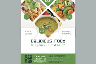 design elegant menu, flyer for you