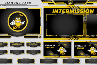 design best twitch logo and twitch overlays for your stream
