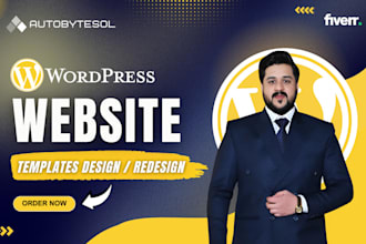design a professional and responsive wordpress template website