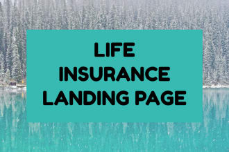 build life insurance leads landing page and life insurance sales funnel