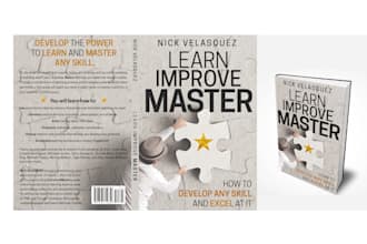 design a professional, custom book cover for your ebook, hardcover or paperback