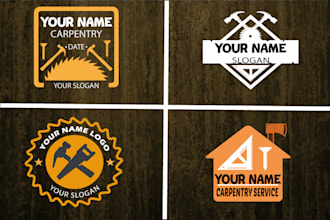 design professional carpentry handyman logo in 12 hours