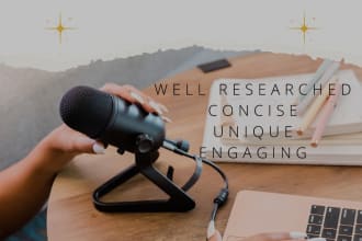 write engaging podcast show notes and youtube descriptions