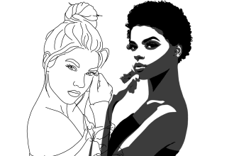 draw line art and stencil art