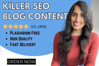 write well researched, high quality blog posts for you