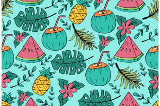 design custom seamless pattern design