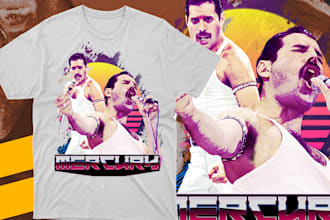 create illustrations and bootleg tshirt design