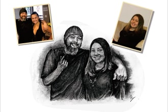 draw your photo with a pencil