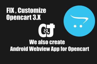 fix, create or customize your opencart ecommerce site