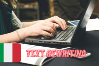 rewrite an original italian article from provided sources