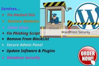 recover wordpress hacked website,remove malware and secure wordpress site