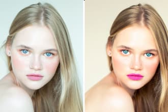 do professional portrait retouching and photo editing