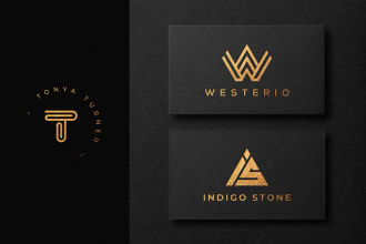 do monogram initial letters logo design