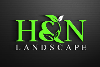 design lawn care and landscaping logo