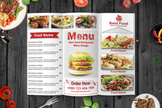 do beautiful restaurant menu design for you business