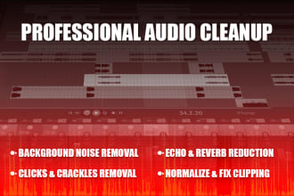 professionally cleanup your audio