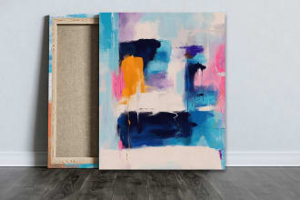 paint digital professional abstract art by hand