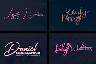 do minimalist signature logo