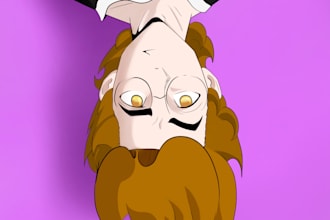draw simple cartoons or cartoon portrait