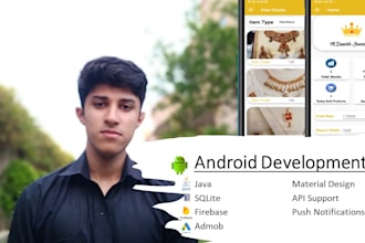 do native custom android development using java for you