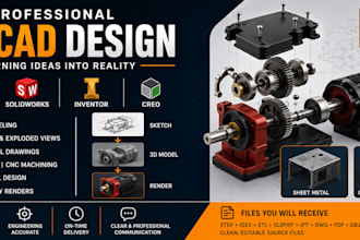 3d design in fusion 360 and solidworks