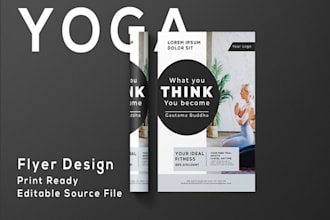 design a minimalist and modern flyer