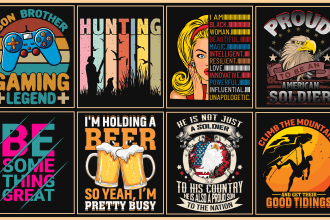 do custom t shirt design and bulk t shirt design for you