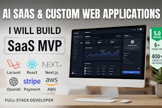 saas mvp, custom web applications, and ai integrations