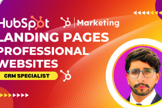 create and design hubspot landing pages, websites, and blogs