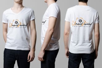 design t shirt mockup with your logo or design in 2 hours