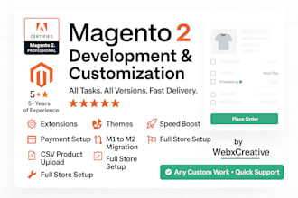 do magento2 development and customization