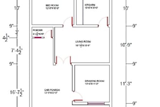 house plan 2d in autocad