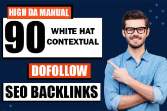 do 90 high authority contextual dofollow SEO backlinks link building