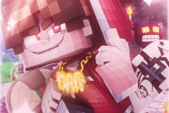 design a cool minecraft profile picture
