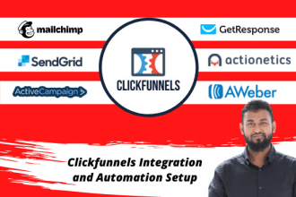 integrate clickfunnels with mailchimp or any mailing site for email automation