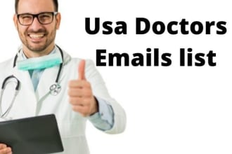 give you usa doctors, dentist email list