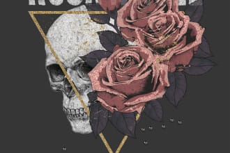 create professional trendy and vintage t shirts design