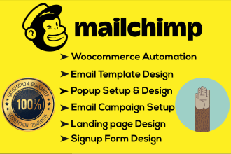 design email template and do mailchimp automation
