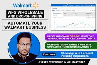 setup and fully automate your walmart wfs 2step dropshipping store