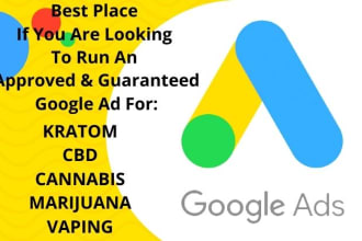 run an approved google ad for cannabis cbd kratom marijuana