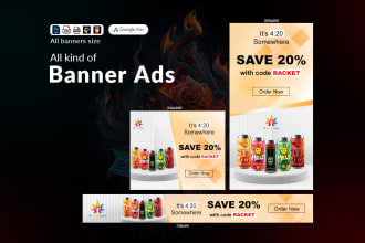 design creative banner ads for google ads