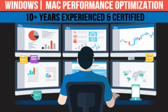 optimize, clean up, speed up windows, mac, PC remotely