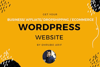 create customize high quality website with wordpress