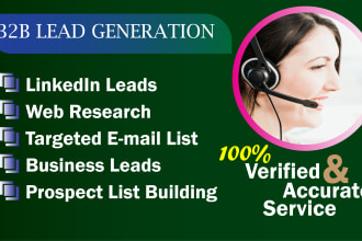 provide targeted b2b lead lists and verified email leads